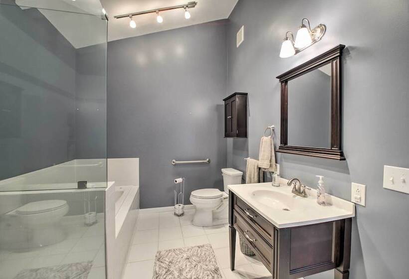 Benton Harbor Lake House W/ Dock & Fire Pit!