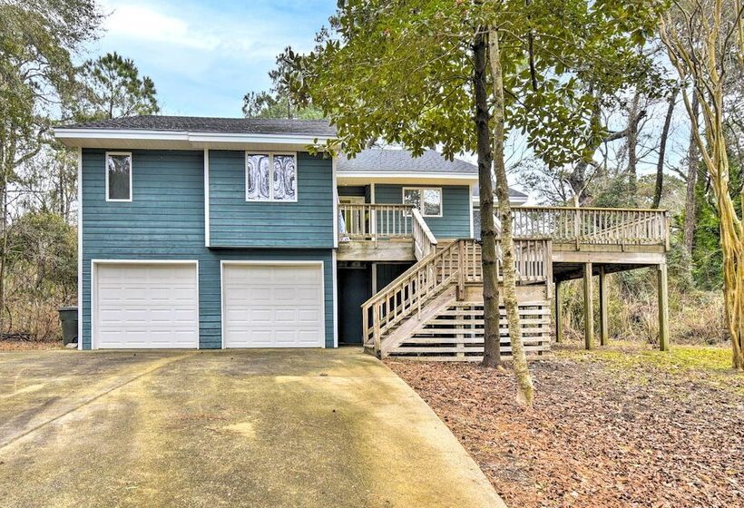 Southern Shores Family Retreat Mins To Beach!