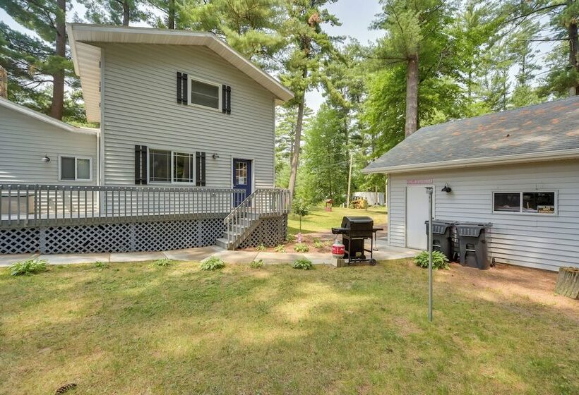 Spacious Home W/ Deck On Lake Chetek!