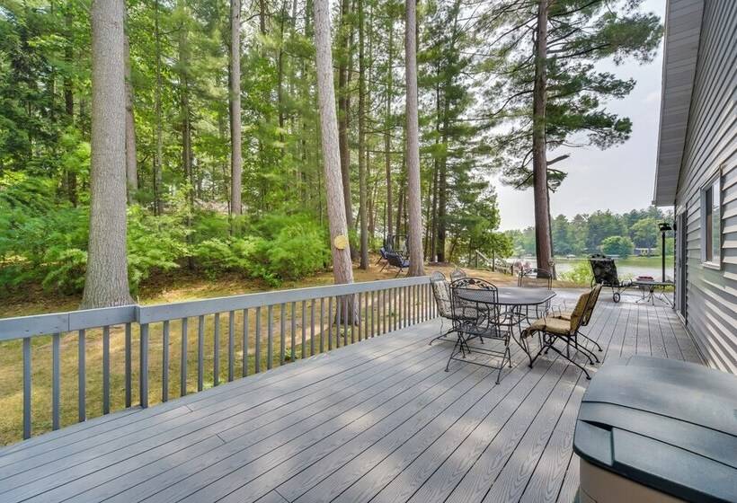 Spacious Home W/ Deck On Lake Chetek!