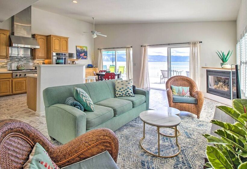 Spacious Lakeport Home W/ Dock & Mtn Views!