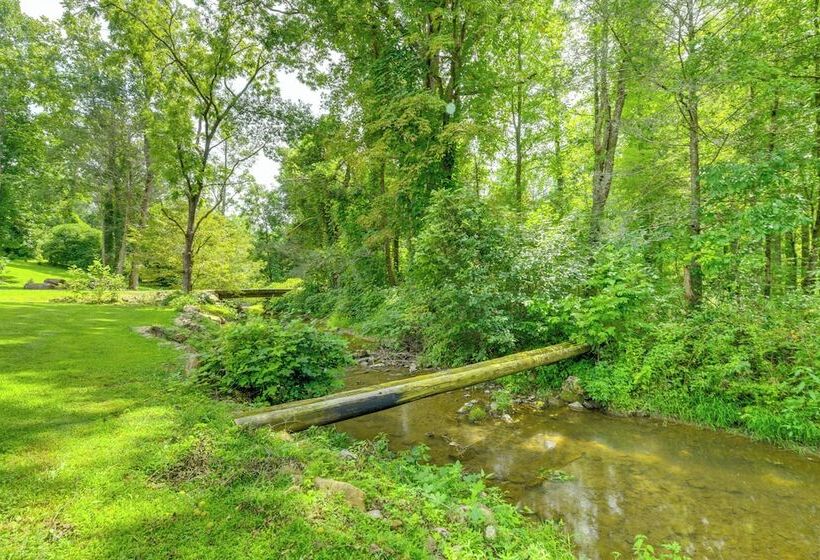 Stunning Creekside Cosby Cabin W/ Deck + Fire Pit!