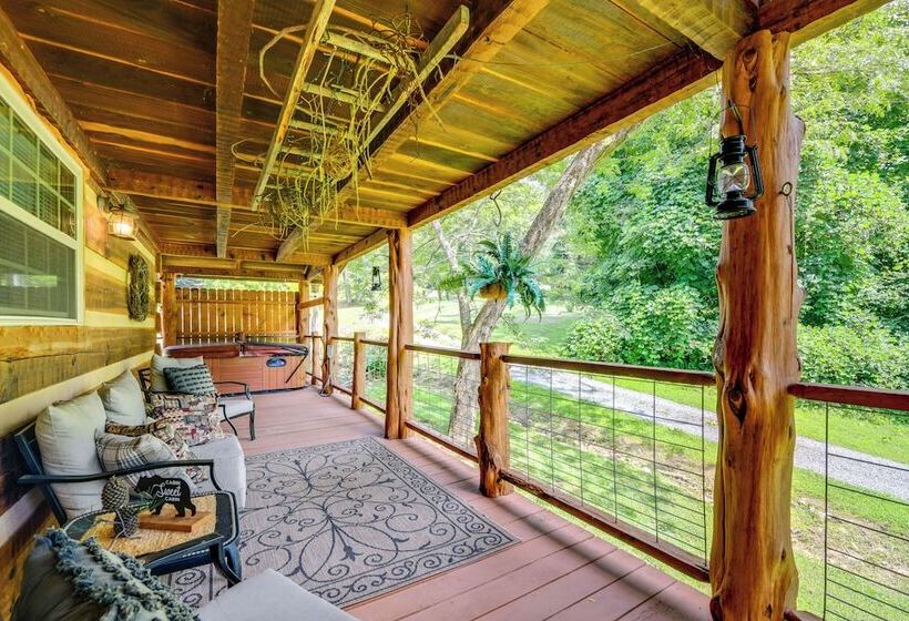 Stunning Creekside Cosby Cabin W/ Deck + Fire Pit!