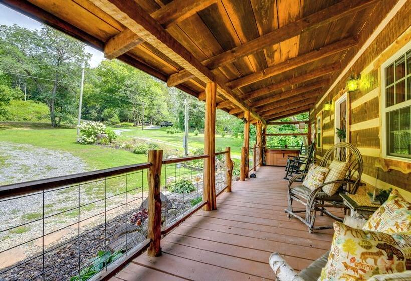 Stunning Creekside Cosby Cabin W/ Deck + Fire Pit!