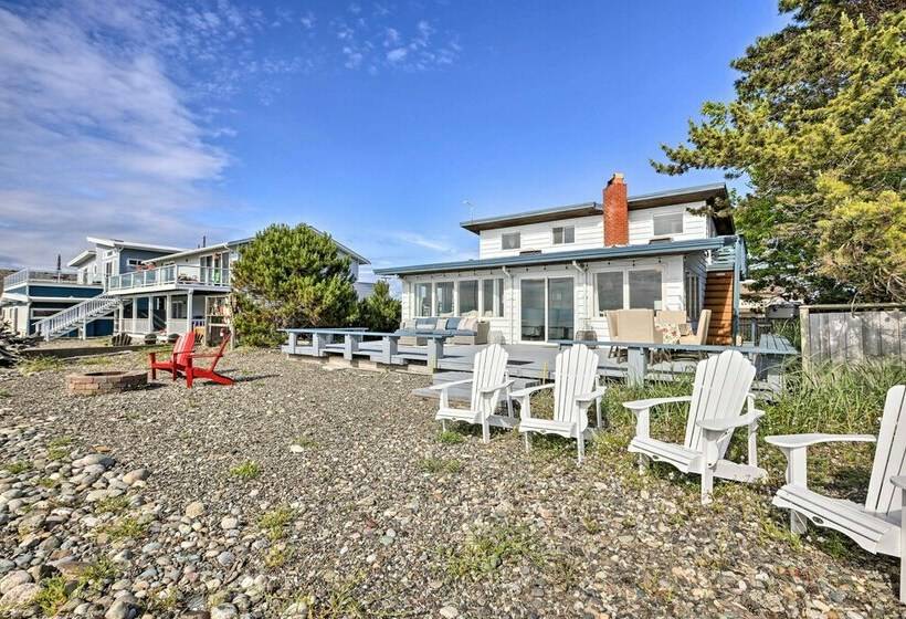 Waterfront Ferndale Home: Deck + Beach Access
