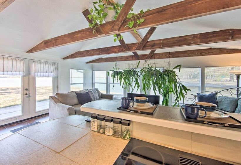 Water Views + Deck: Gun Barrel City Cottage!