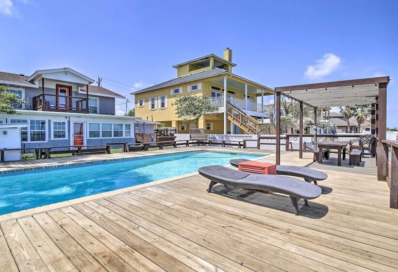Waterfront Port Isabel Family Home W/ Pool & Pier!