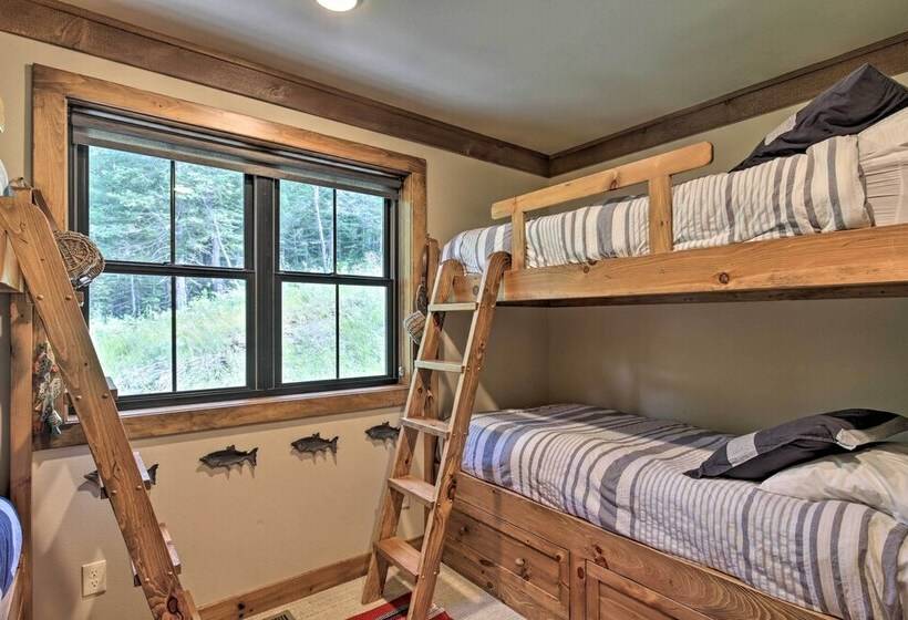 Waterfront Star Lake Cabin, Boat Dock On Site