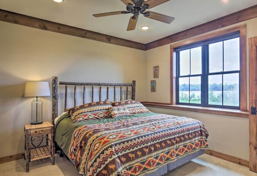 Waterfront Star Lake Cabin, Boat Dock On Site