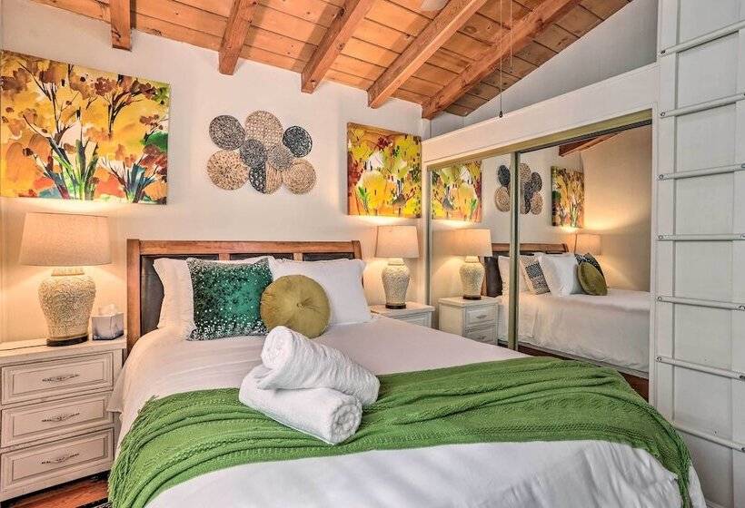 1 Mi To Lake Gregory: Boho Crestline Cabin