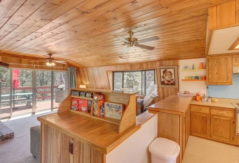 Colorful Alpine Cabin W/ Deck & Mountain View