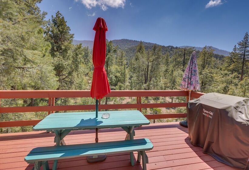 Colorful Alpine Cabin W/ Deck & Mountain View