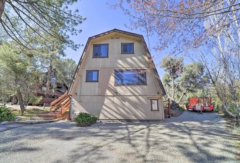 Colorful Alpine Cabin W/ Deck & Mountain View