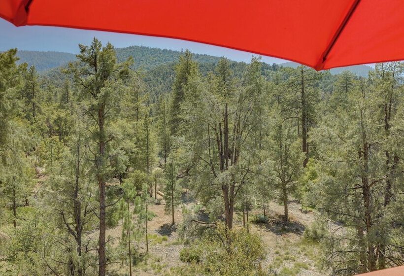Colorful Alpine Cabin W/ Deck & Mountain View
