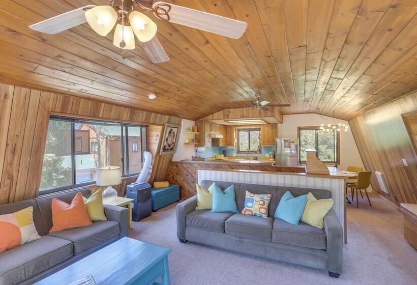 Colorful Alpine Cabin W/ Deck & Mountain View