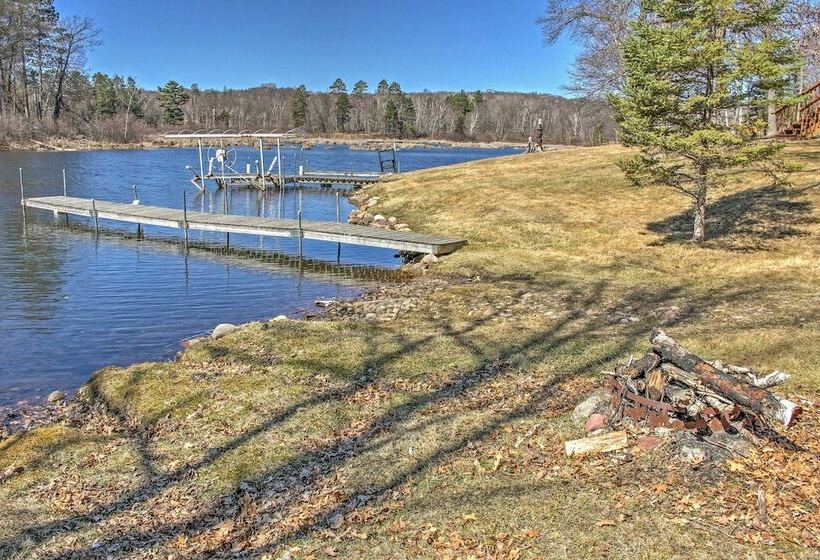 Crosslake Home On Little Pine Lake W/ Boat Landing