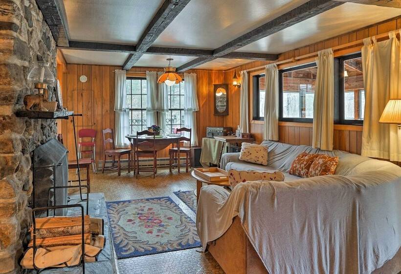 East Otis Reservoir Cabin W/ Porch   Walk To Lake!