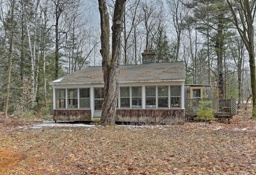East Otis Reservoir Cabin W/ Porch   Walk To Lake!