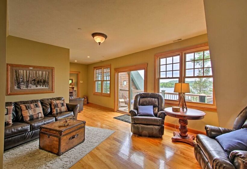 Lakefront Alton Bay Home W/ Theater & Dock