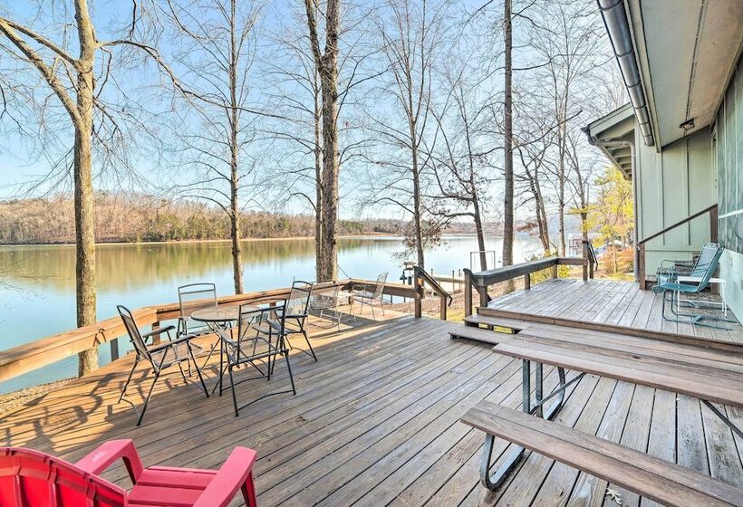 Lakefront Harrison Home W/ Sunroom, Deck, & Dock!