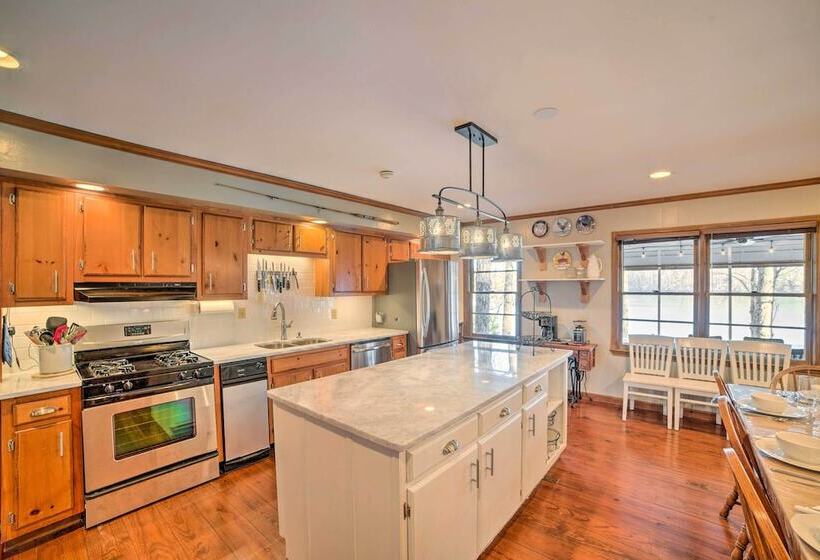 Lakefront Harrison Home W/ Sunroom, Deck, & Dock!