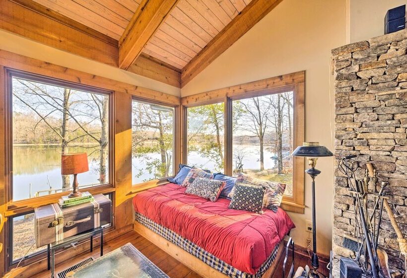 Lakefront Harrison Home W/ Sunroom, Deck, & Dock!