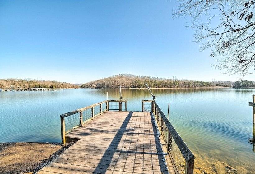 Lakefront Harrison Home W/ Sunroom, Deck, & Dock!