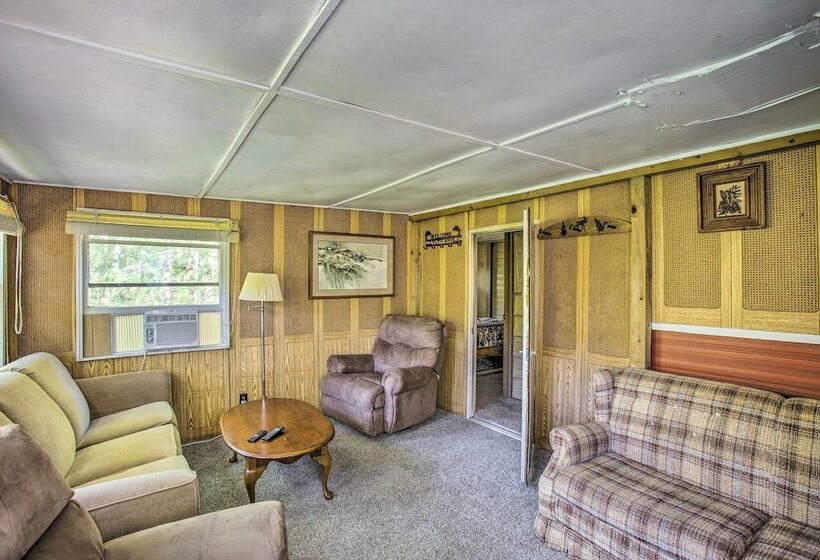 Little Manistee Riverfront Cabin W/ Fire Pit!