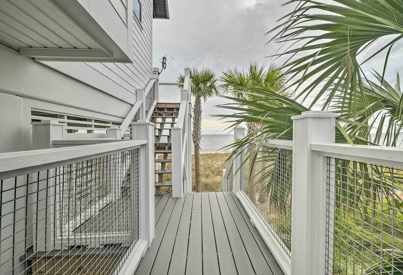 Luxe Beachfront Windmark Cottage W/ Deck!
