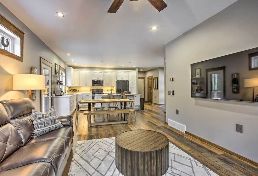 Modern Chic Interlochen Home W/ Deck & Game Room!