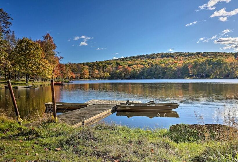 Pocono Log Cabin: Fireplace, Fire Pits & Amenities