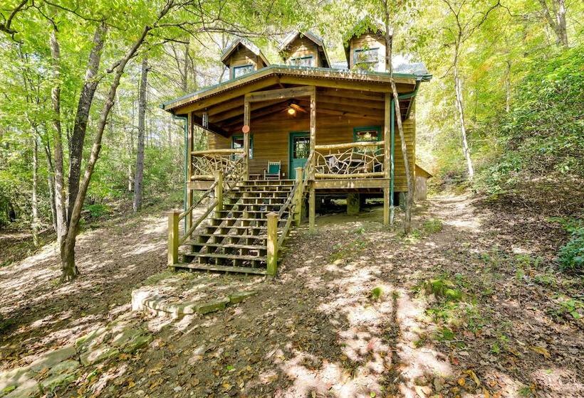 Hot Tub + Furnished Porch: Balsam Grove Cabin