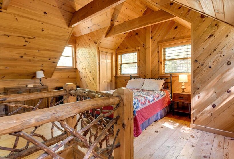 Hot Tub + Furnished Porch: Balsam Grove Cabin