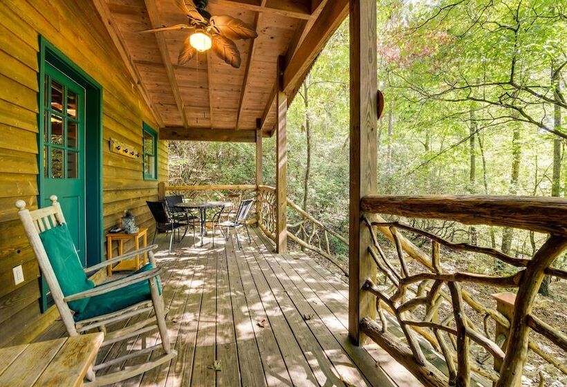 Hot Tub + Furnished Porch: Balsam Grove Cabin