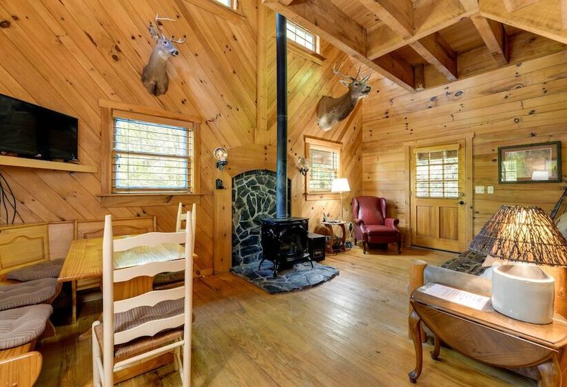 Hot Tub + Furnished Porch: Balsam Grove Cabin