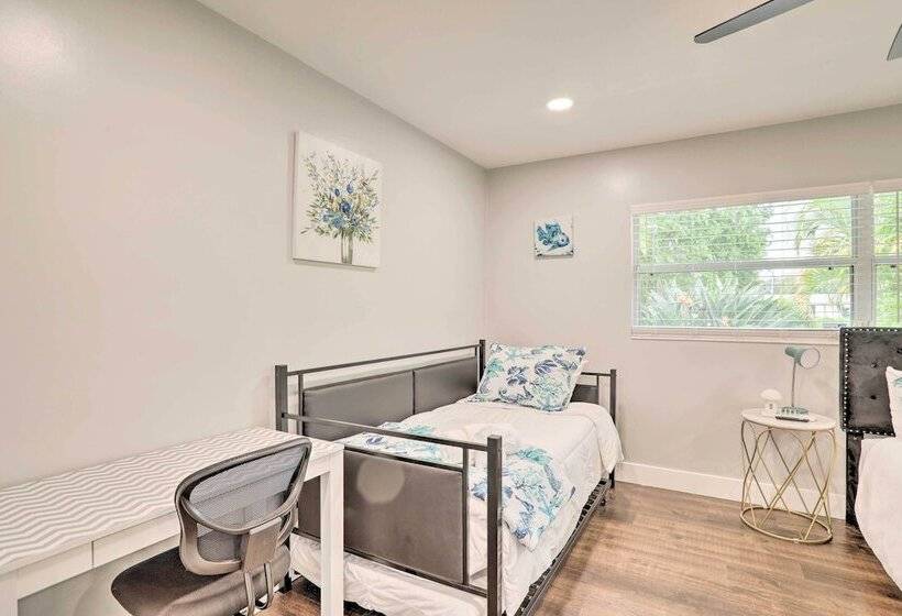 St Pete Retreat W/ Spacious Patio & Pond View