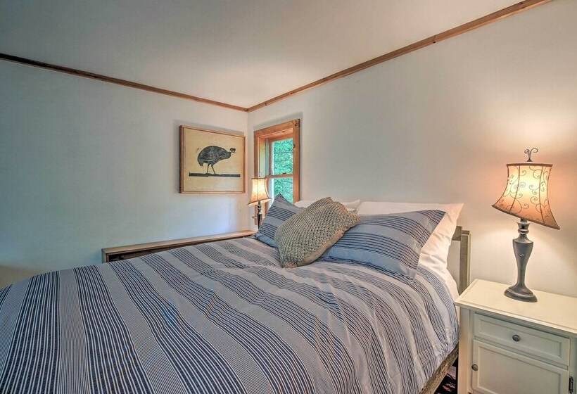 The Mill River Cabin W/ Fireplace & River View!