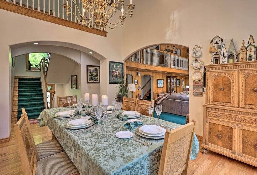 Waterfront Lake Arrowhead Home W/ View & Game Room