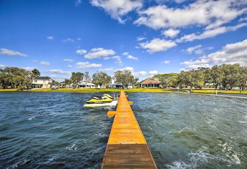 Waterfront Lake Placid Home W/dock & Fire Pit