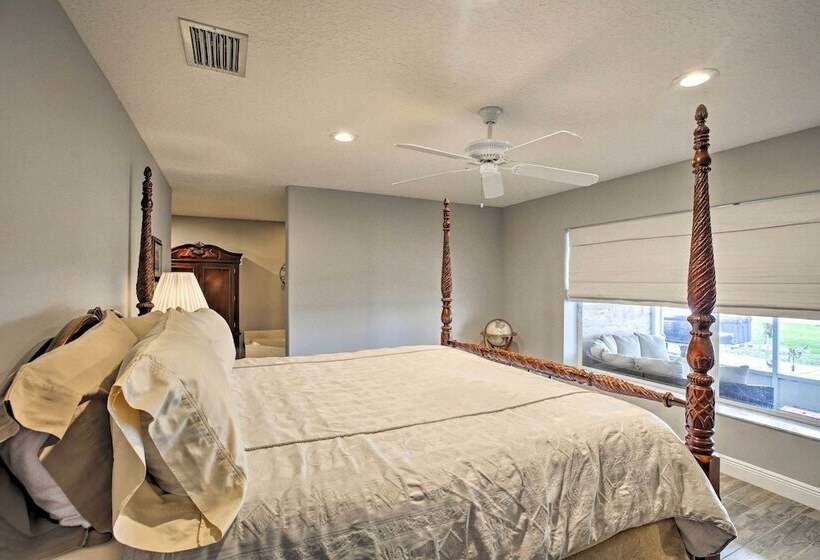 Waterfront Lake Placid Home W/dock & Fire Pit