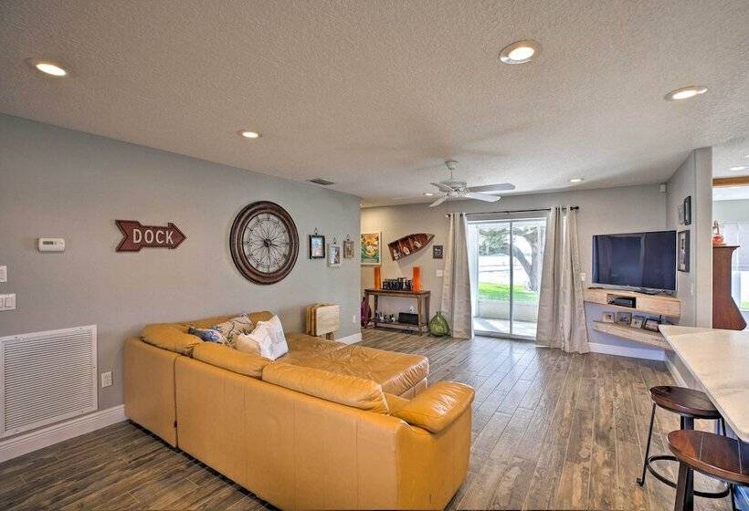 Waterfront Lake Placid Home W/dock & Fire Pit