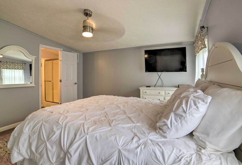 Waterfront Michigan Center Home W/ Boat Dock!