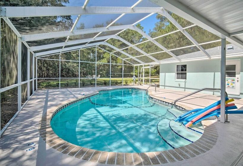 Welcoming Citrus Springs Home W/ Heated Pool