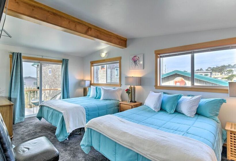 Coastal Retreat: Deck, Ocean Views + Walk To Beach