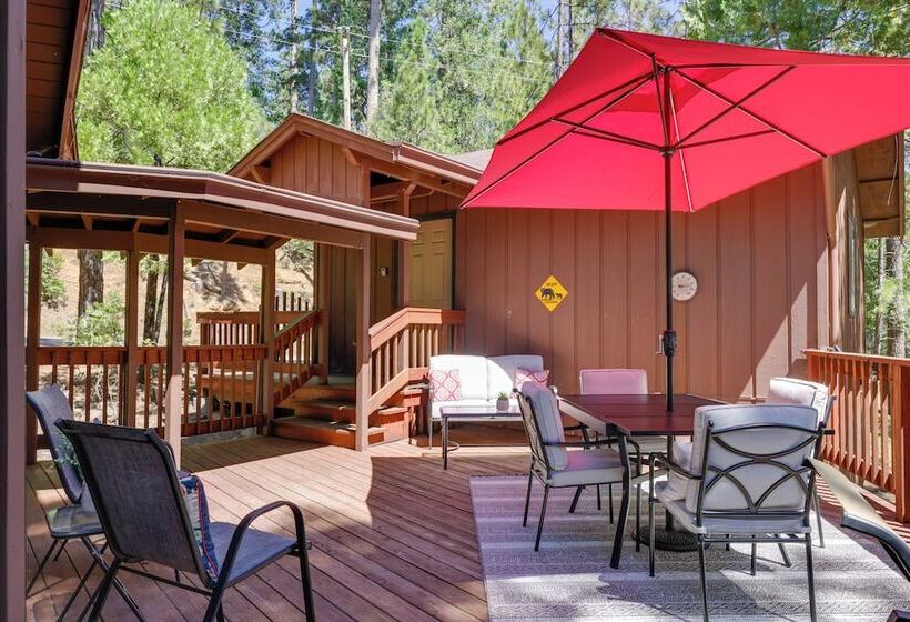 Furnished Deck: High Sierra Cabin In Twain Harte!