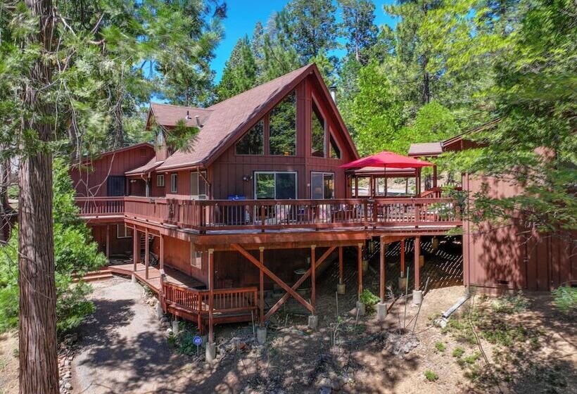 Furnished Deck: High Sierra Cabin In Twain Harte!