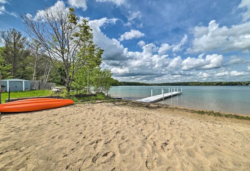 Lakefront Kalkaska Home Near Snowmobile Trails!