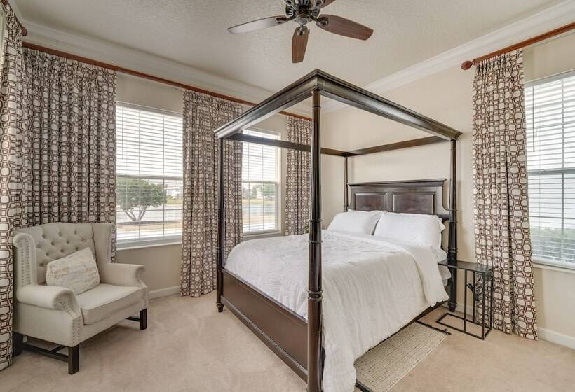 6 Mi To Disney: Lakefront Reunion Resort Home