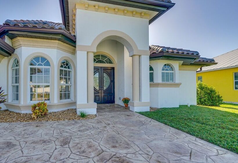 On Canal: Luxe Cape Coral Oasis W/ Pool & Lanai!