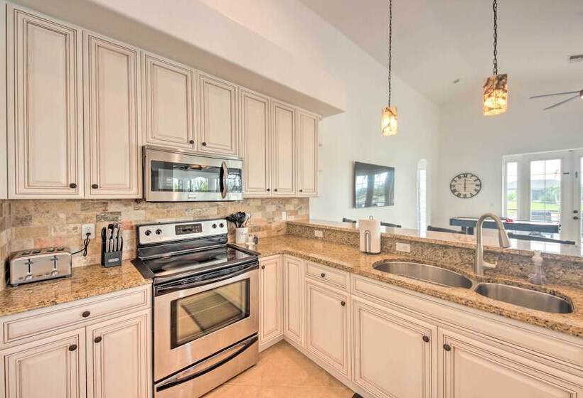 On Canal: Luxe Cape Coral Oasis W/ Pool & Lanai!